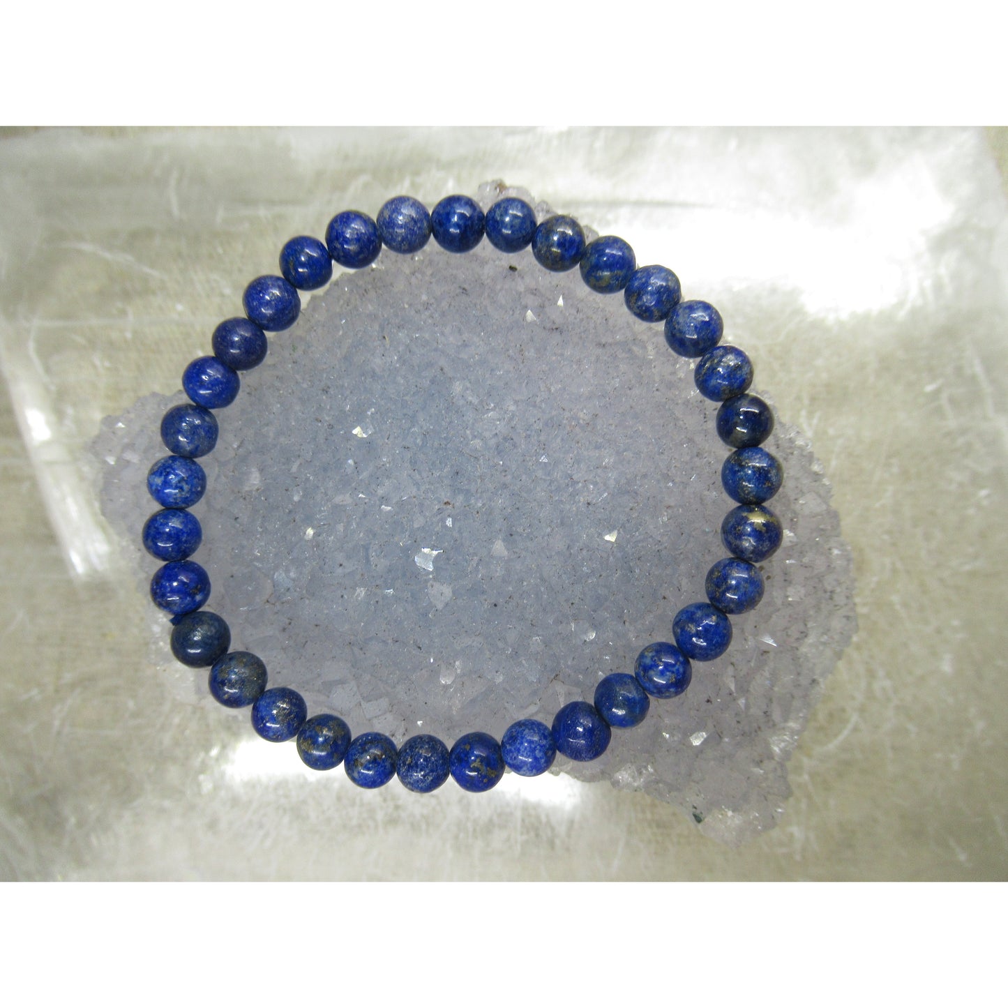 Lapis Lazuli Bracelet 6mm Beaded Blue