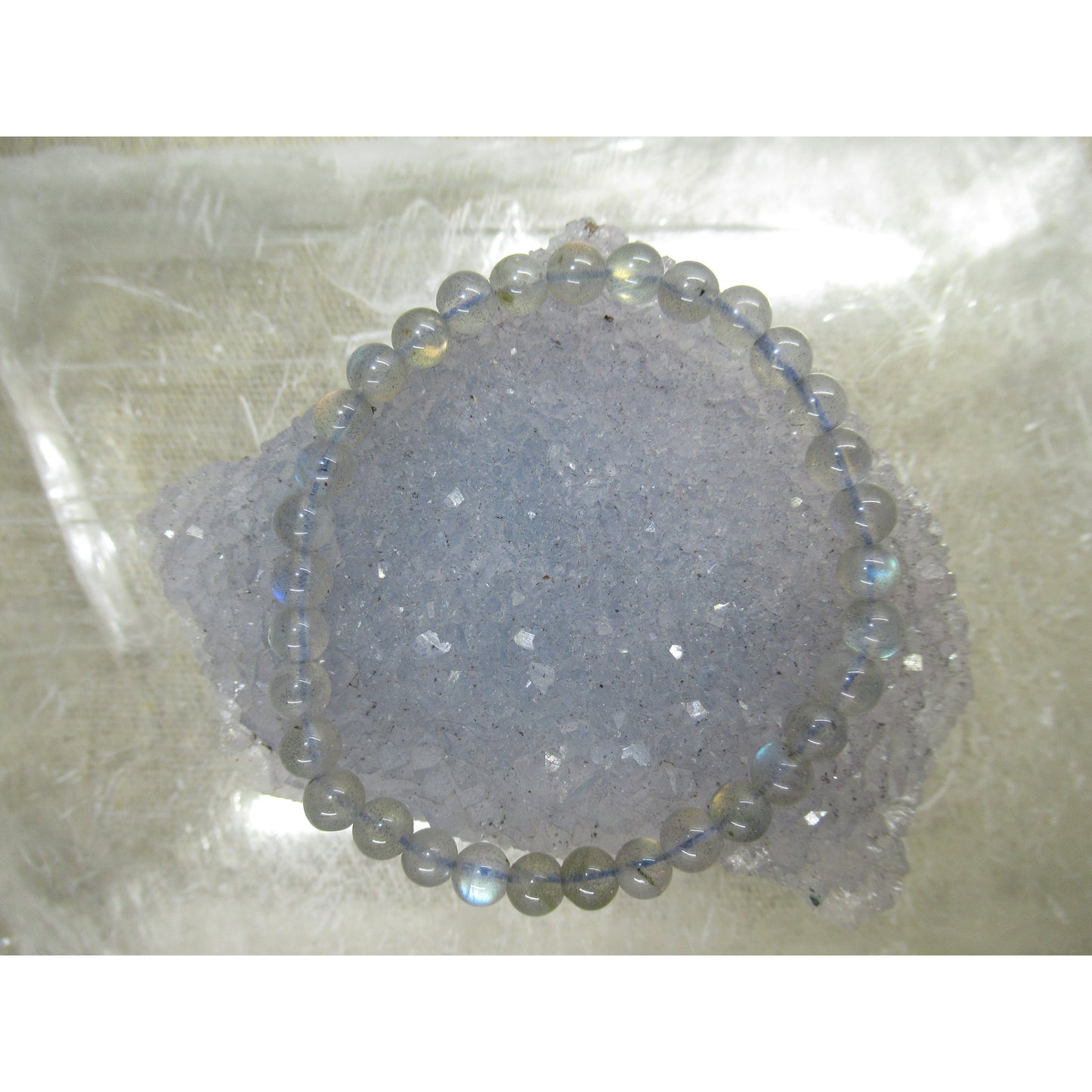 Labradorite Bracelet 6mm Beaded Multi