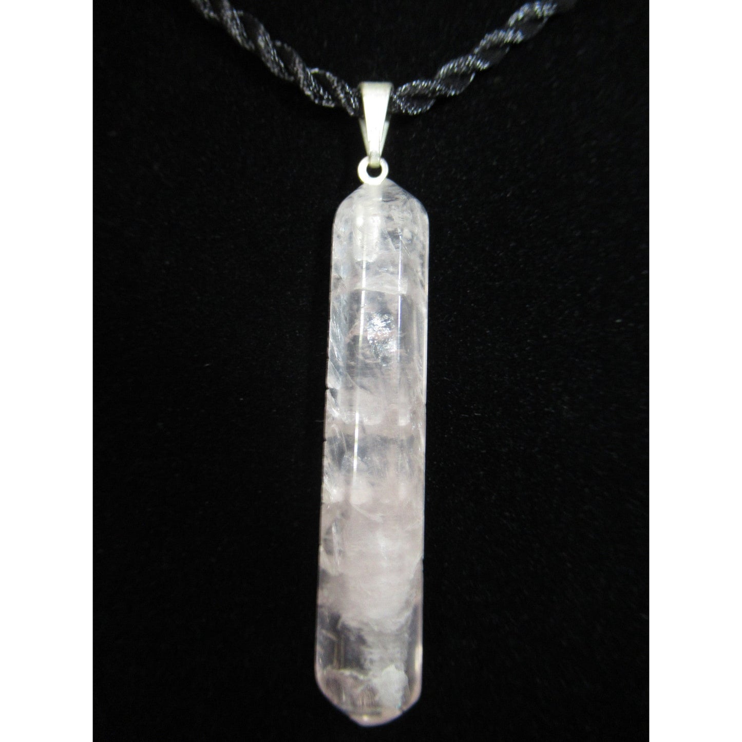 Rose Quartz Pendant Point Pink 1.5 X 0.5