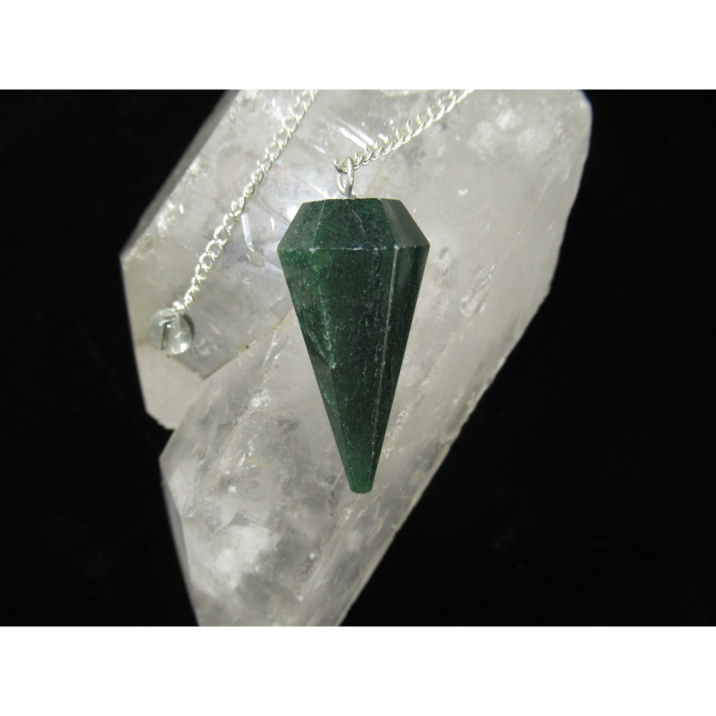 Jade Pendulum Polished Green 1.5 2 X .5 to .75 Inches