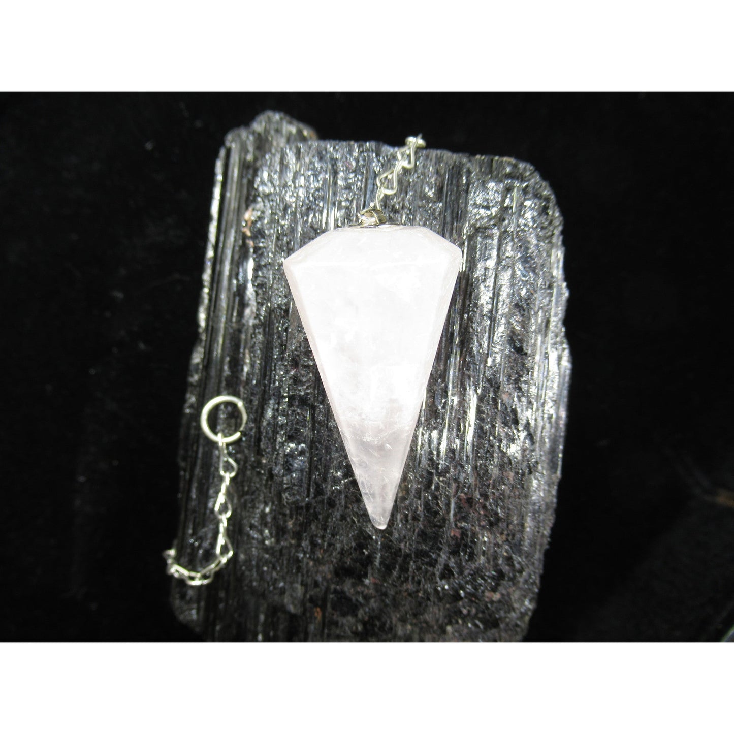 Rose Quartz Pendulum Polished Pink 1.5 2 X .5 to .75 Inches