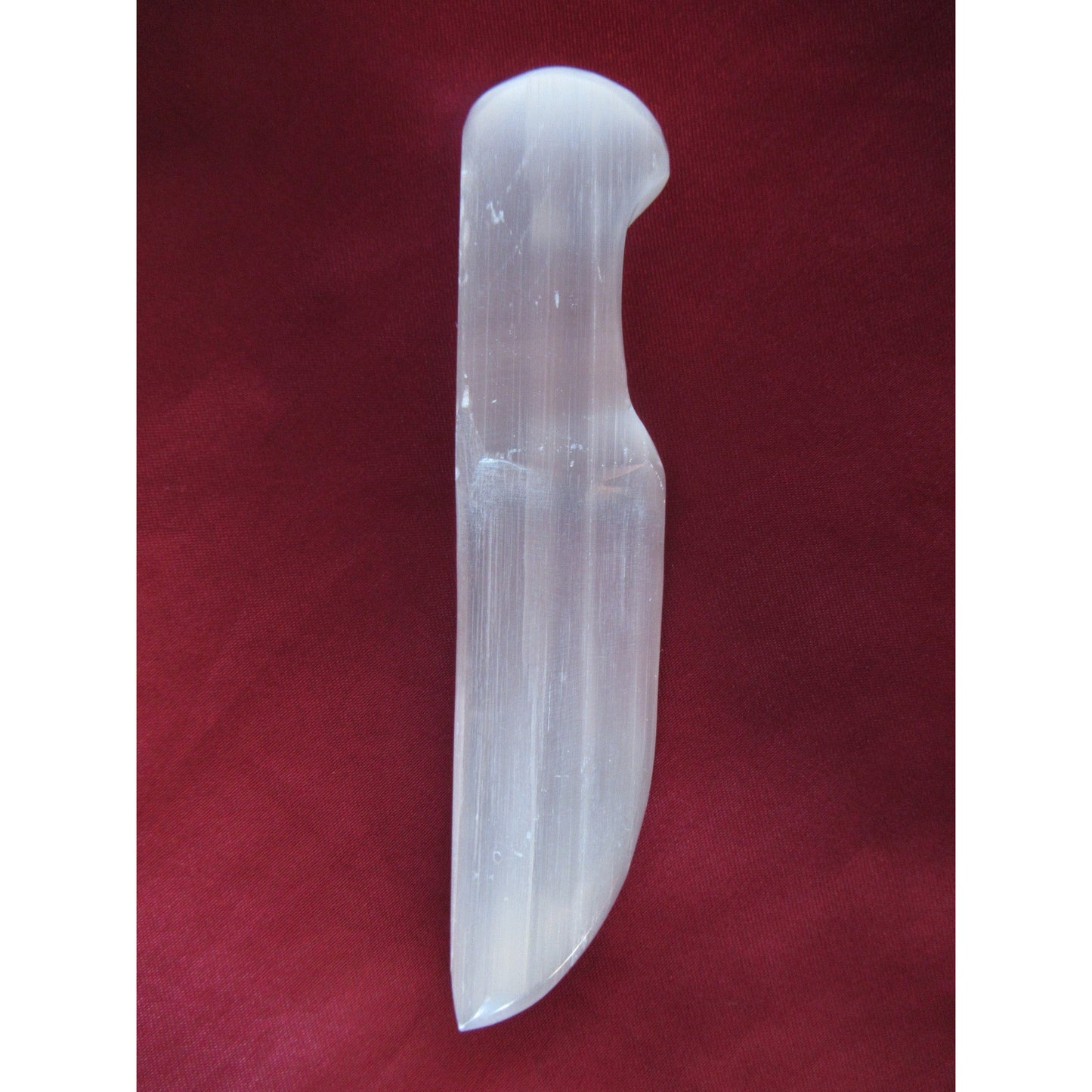 Selenite Medium Knife Polished White 9 X 1.5