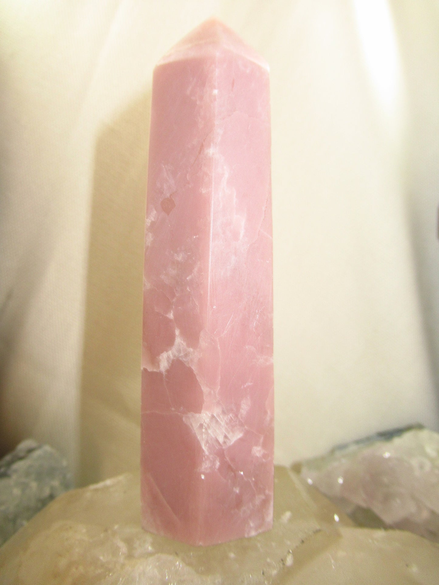 Andean Opal Medium Tower Polished Pink 3.5 x 1